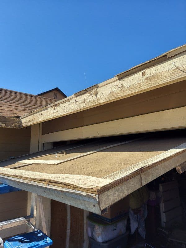 Wooden Garage Door Conversion in North Las Vegas