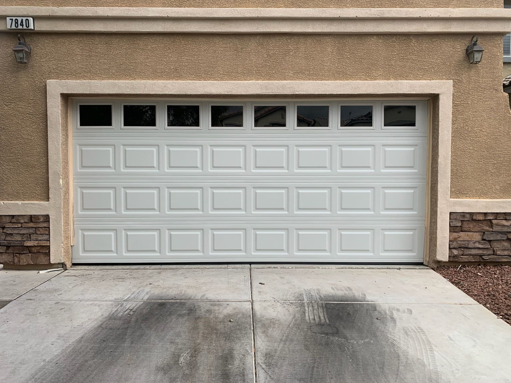 Project Sleek White Garage Door Installation in North Las Vegas image